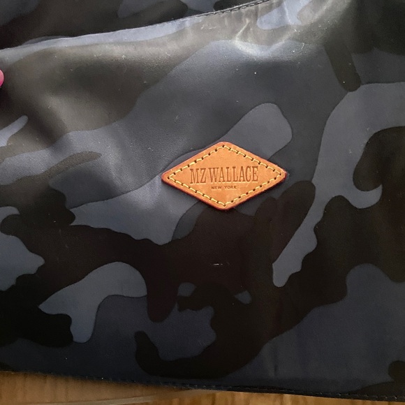 MZ Wallace soho Navy Camouflage Tote - Picture 2 of 11